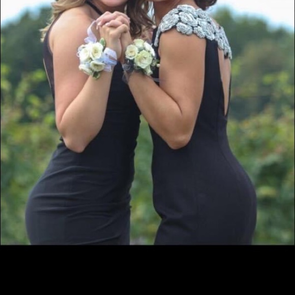 Sherri Hill Black Homecoming/Prom Dress - Picture 5 of 12